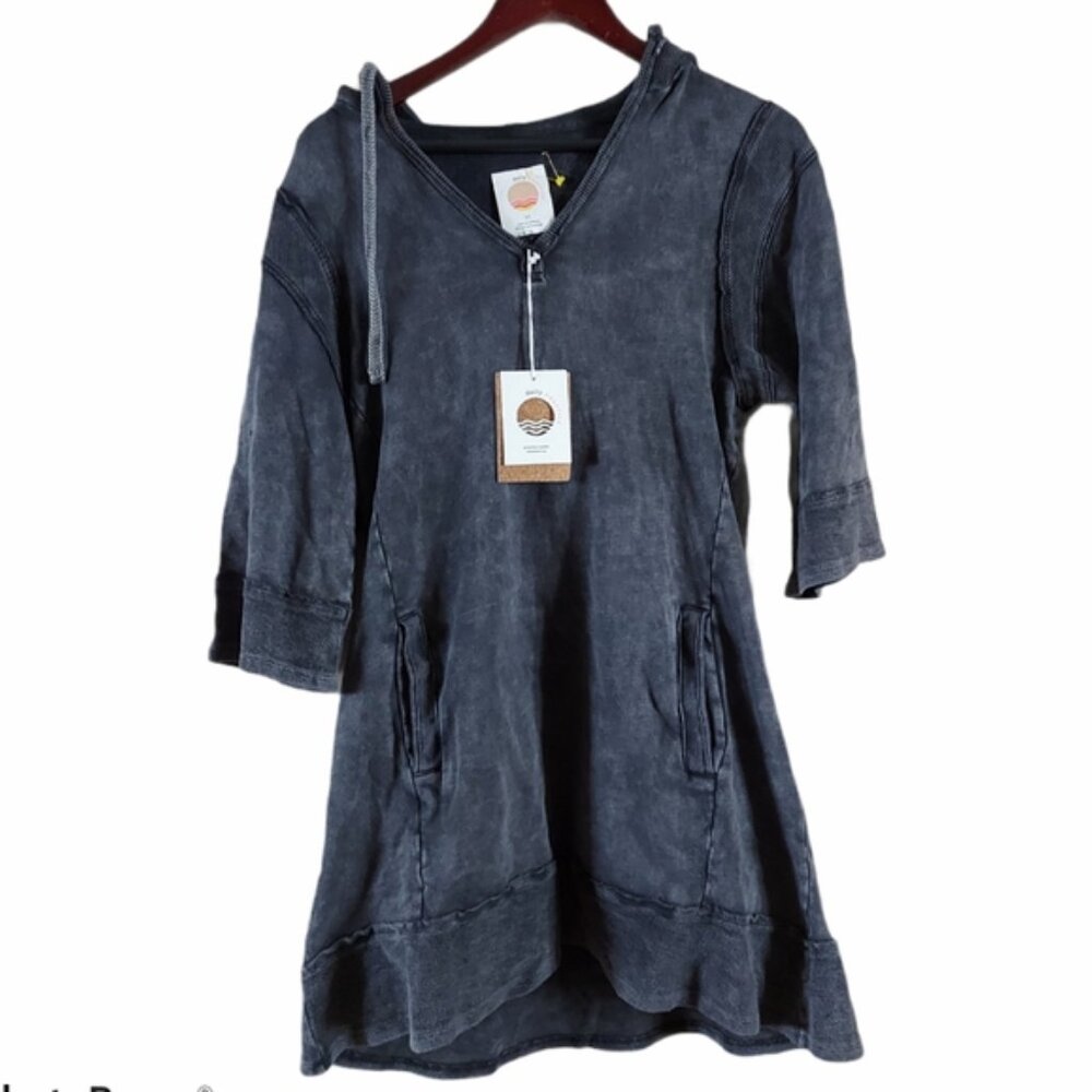 Anthropologie Daily Practice flounce hooded dress XS - Picture 6 of 10